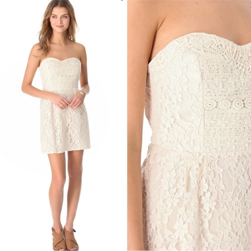 Free People I Heart Lace Strapless Dress
